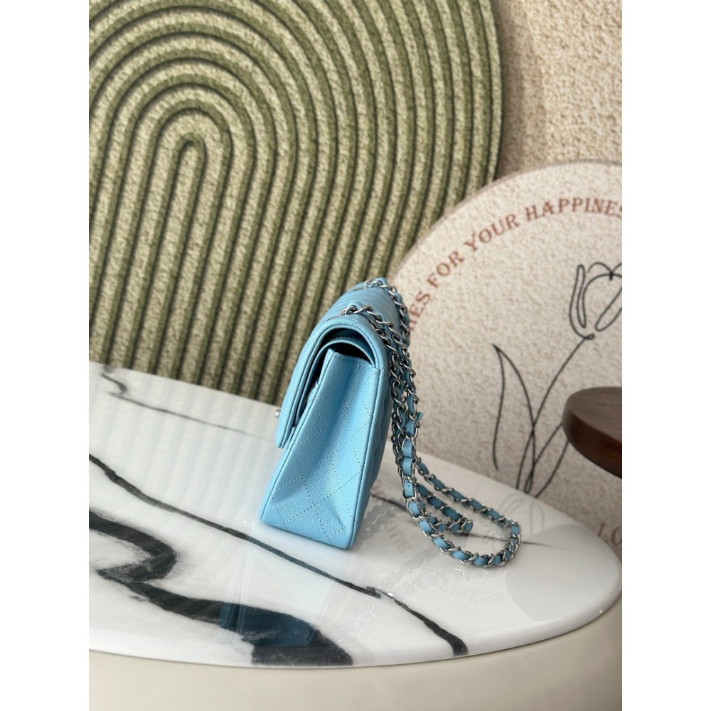 Chanel classic flap bag medium size 25x16x7cm REAL GRAINED LEATHER 100% Bags