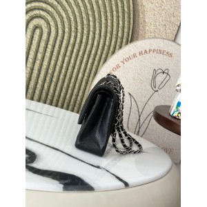 Chanel classic flap bag medium size 25x16x7cm REAL GRAINED LEATHER 100% Bags