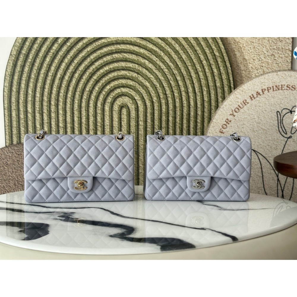 Chanel classic flap bag medium size 25x16x7cm REAL GRAINED LEATHER 100% Bags