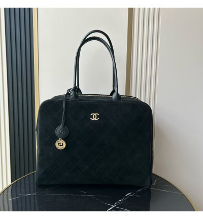 Chanel shopping bag suede 41x31x19cm 