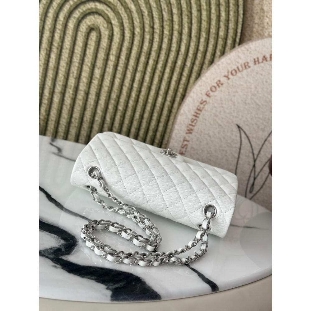 Chanel classic flap bag medium size 25x16x7cm REAL GRAINED LEATHER 100% Bags