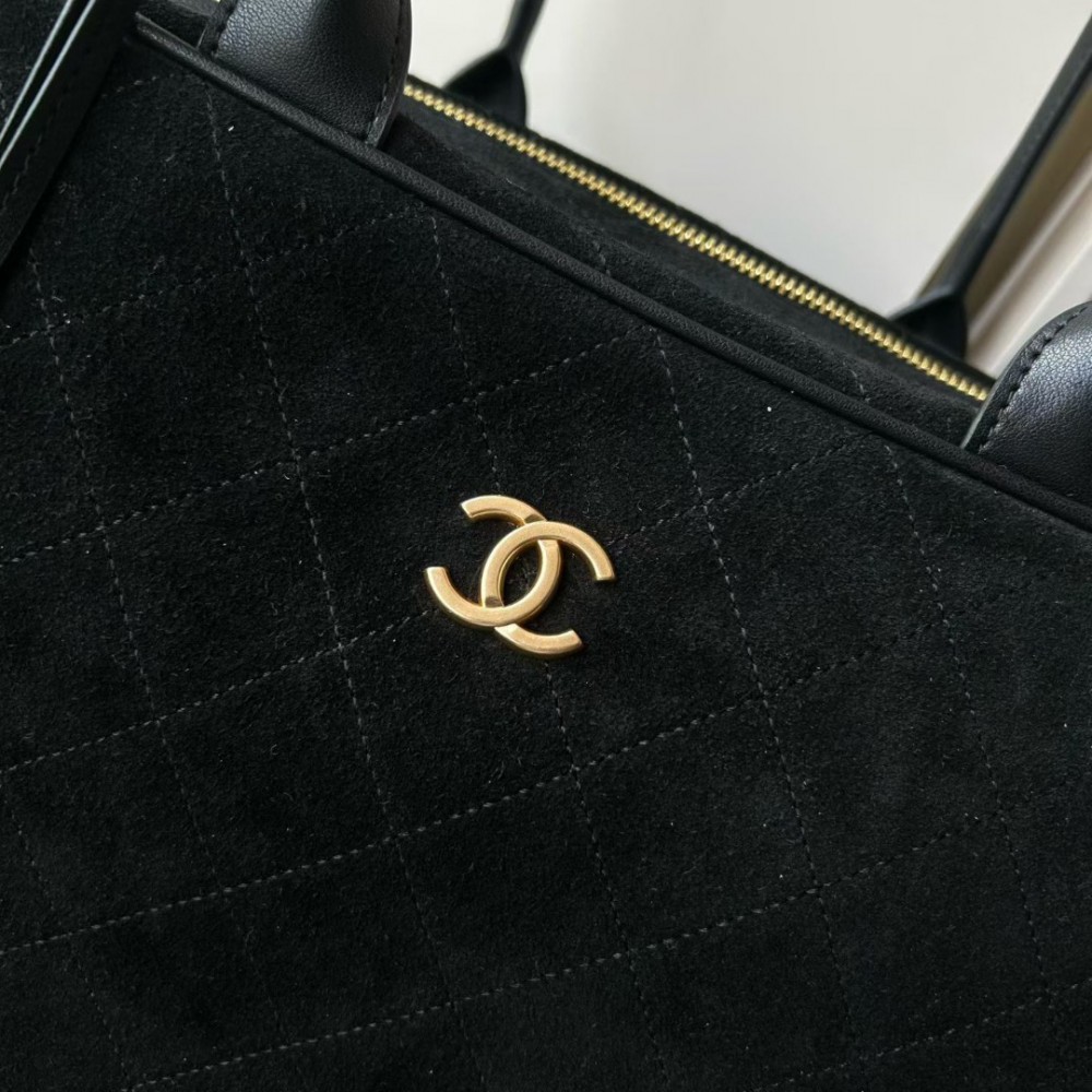 Chanel shopping bag suede 41x31x19cm  Bags