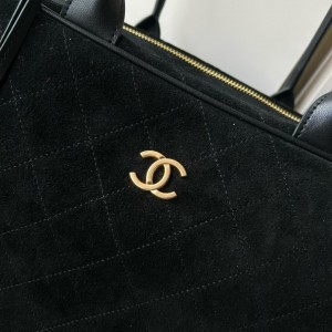 Chanel shopping bag suede 41x31x19cm  Bags