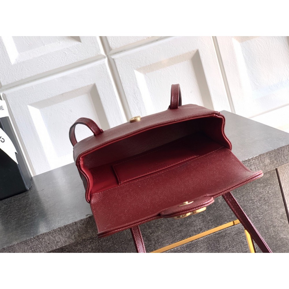 Chanel clutch with leather strap mini size 17x11.5x5cm Bags