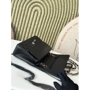 Chanel classic flap bag medium size 25x16x7cm REAL GRAINED LEATHER 100% Bags