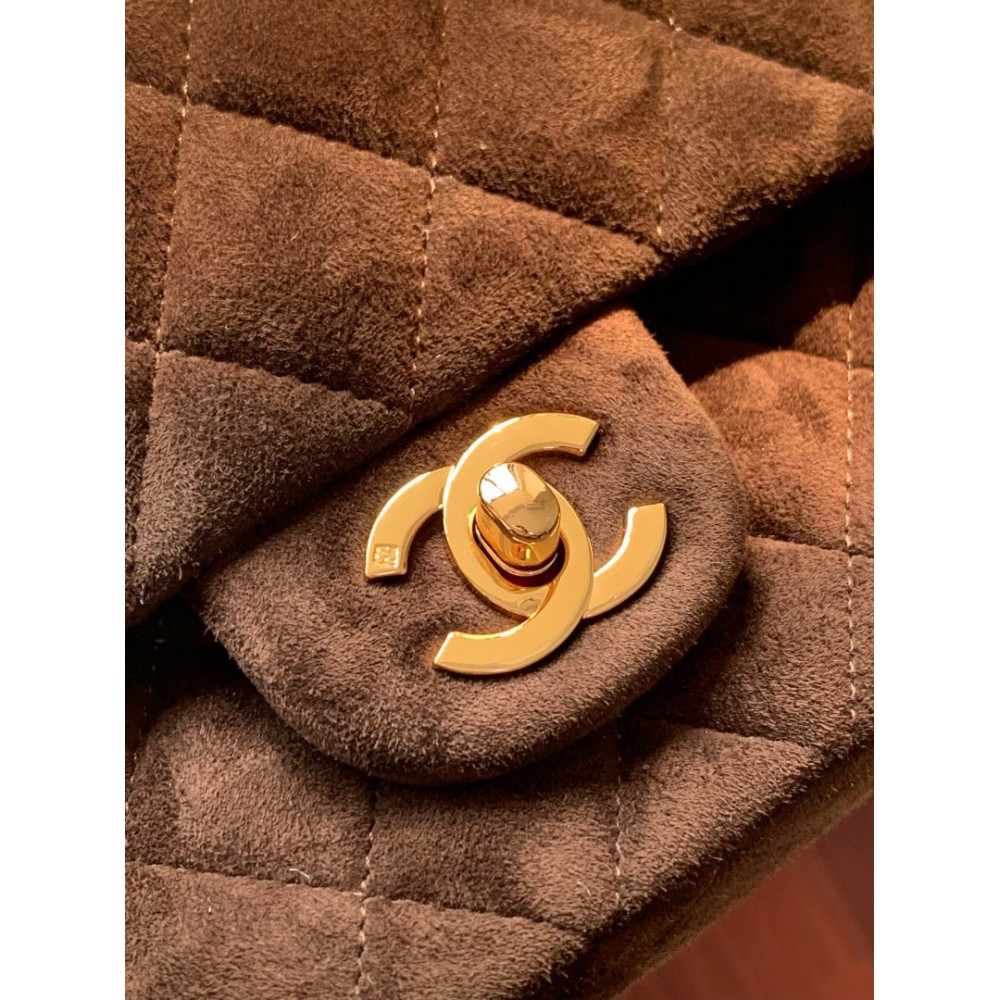 Chanel classic flap bag 25x16x7cm suede Bags