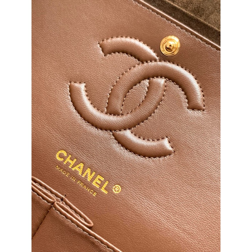 Chanel classic flap bag 25x16x7cm suede Bags