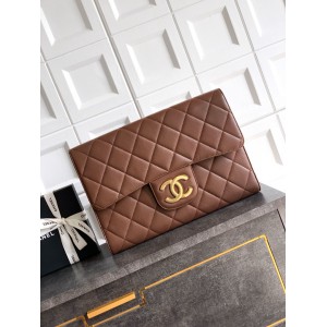 Chanel clutch 27.5x41x6.5cm leather 100% Bags