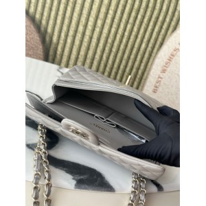 Chanel classic flap bag medium size 25x16x7cm REAL GRAINED LEATHER 100% Bags