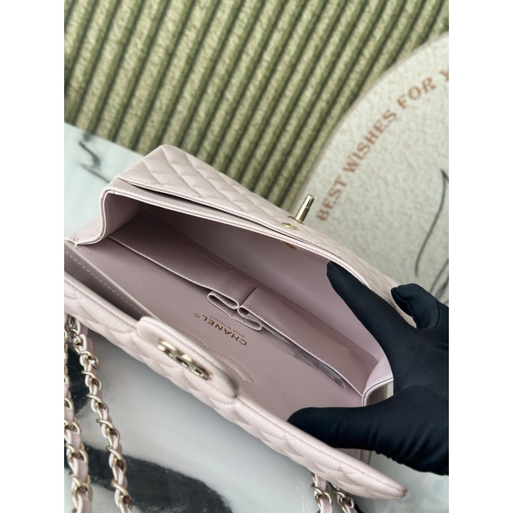 Chanel classic flap bag medium size 25x16x7cm REAL GRAINED LEATHER 100% Bags