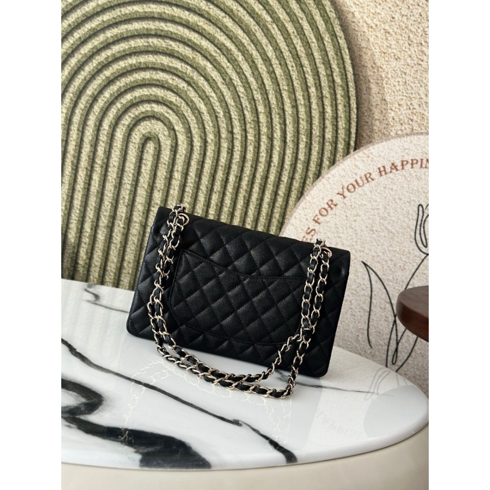 Chanel classic flap bag medium size 25x16x7cm REAL GRAINED LEATHER 100% Bags