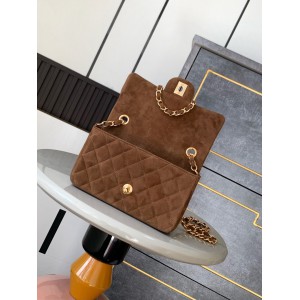 Chanel classic flap bag 20x13x5cm suede Bags