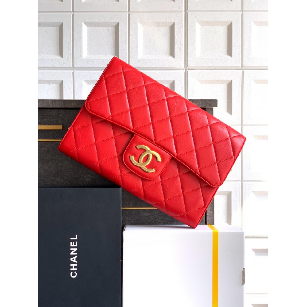 Chanel clutch 27.5x41x6.5cm leather 100% Bags
