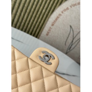 Chanel classic flap bag medium size 25x16x7cm REAL GRAINED LEATHER 100% Bags