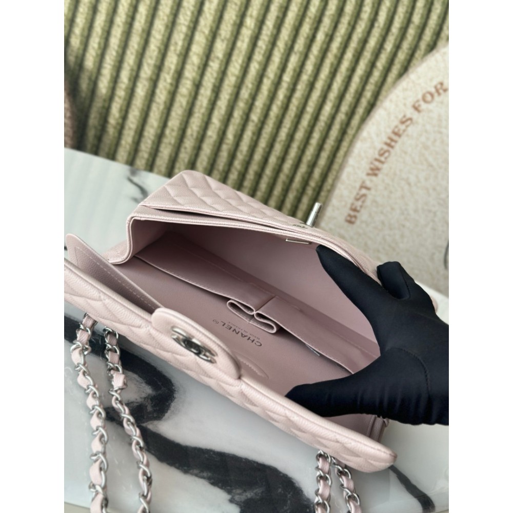 Chanel classic flap bag medium size 25x16x7cm REAL GRAINED LEATHER 100% Bags