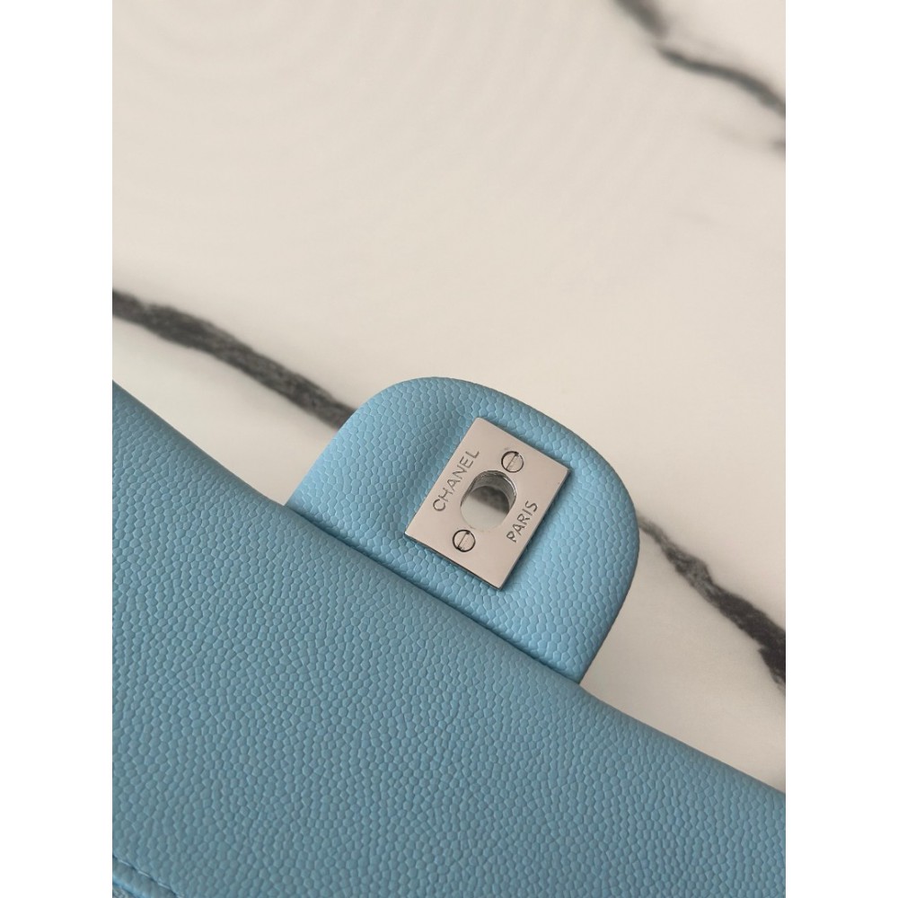 Chanel classic flap bag medium size 25x16x7cm REAL GRAINED LEATHER 100% Bags