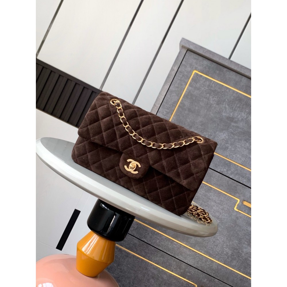 Chanel classic flap bag 25x16x7cm suede Bags