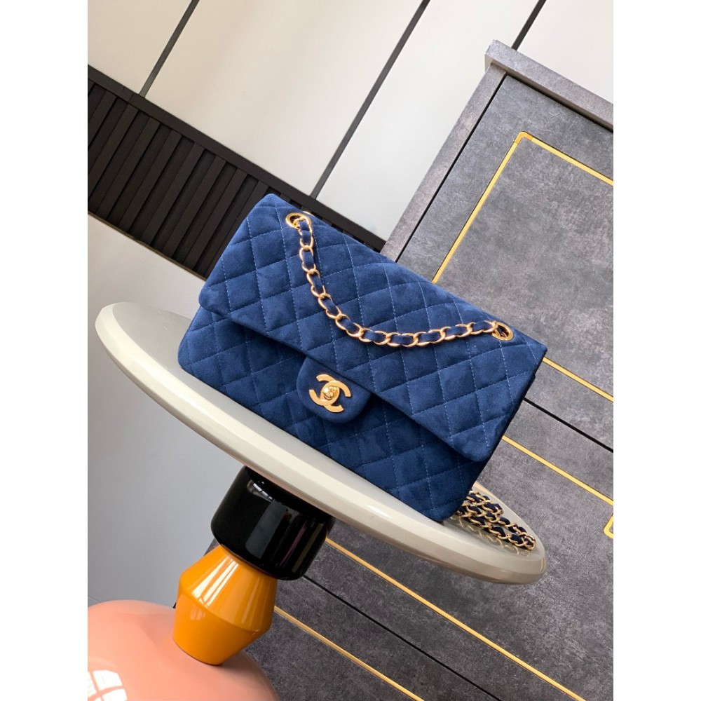 Chanel classic flap bag 25x16x7cm suede Bags