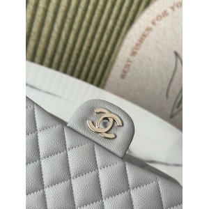 Chanel classic flap bag medium size 25x16x7cm REAL GRAINED LEATHER 100% Bags