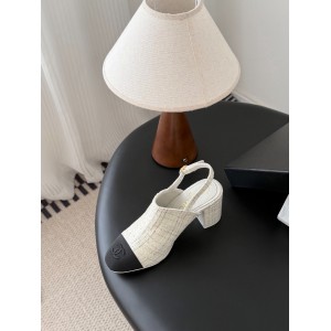 Chanel slingback mules tweed & grosgrain 36-41 Shoes