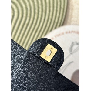 Chanel classic flap bag medium size 25x16x7cm REAL GRAINED LEATHER 100% Bags