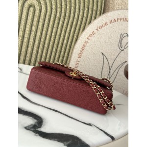 Chanel classic flap bag medium size 25x16x7cm REAL GRAINED LEATHER 100% Bags