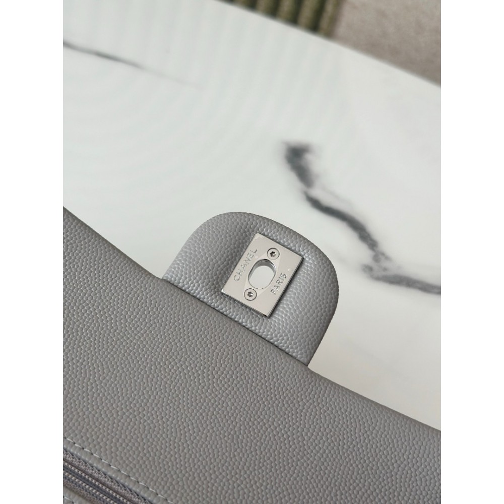 Chanel classic flap bag medium size 25x16x7cm REAL GRAINED LEATHER 100% Bags