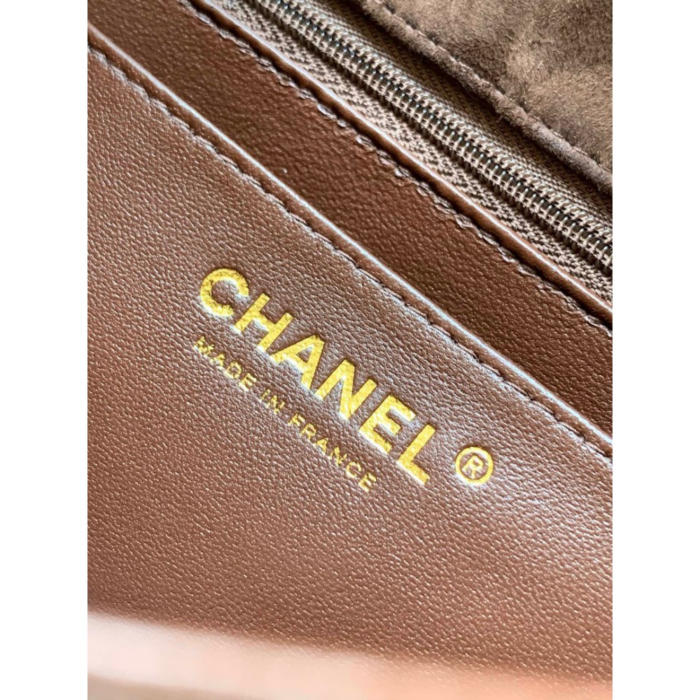 Chanel classic flap bag 20x13x5cm suede Bags