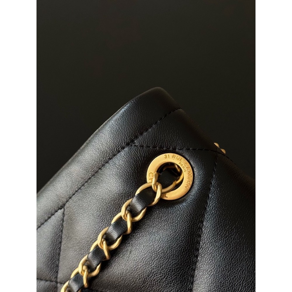 Chanel shopping bag leather 100% 27x45x10cm Bags