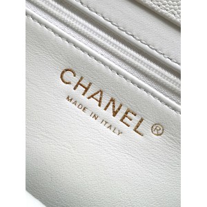 Chanel clutch with leather strap 15x22x7cm 