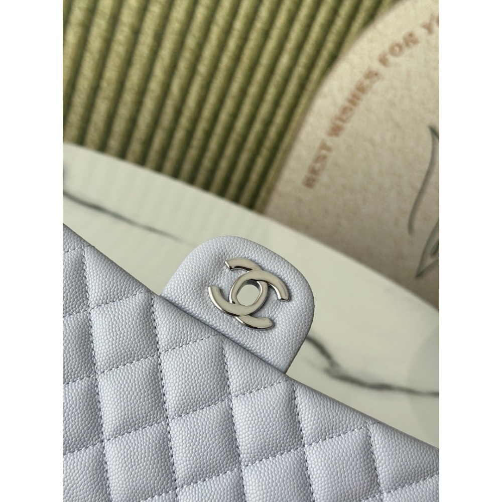 Chanel classic flap bag medium size 25x16x7cm REAL GRAINED LEATHER 100% Bags