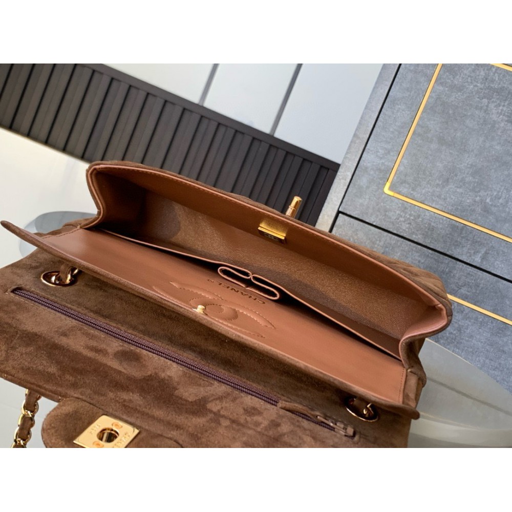 Chanel classic flap bag 25x16x7cm suede Bags