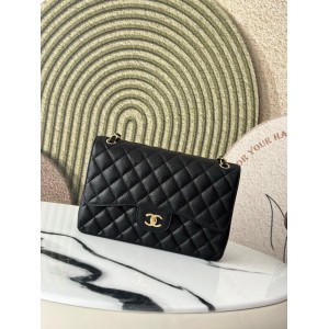 Chanel classic flap bag jumbo size grained leather 30x21cm Bags
