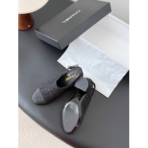 Chanel slingback mules tweed & grosgrain 36-41 Shoes