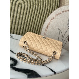 Chanel classic flap bag medium size 25x16x7cm REAL GRAINED LEATHER 100% Bags