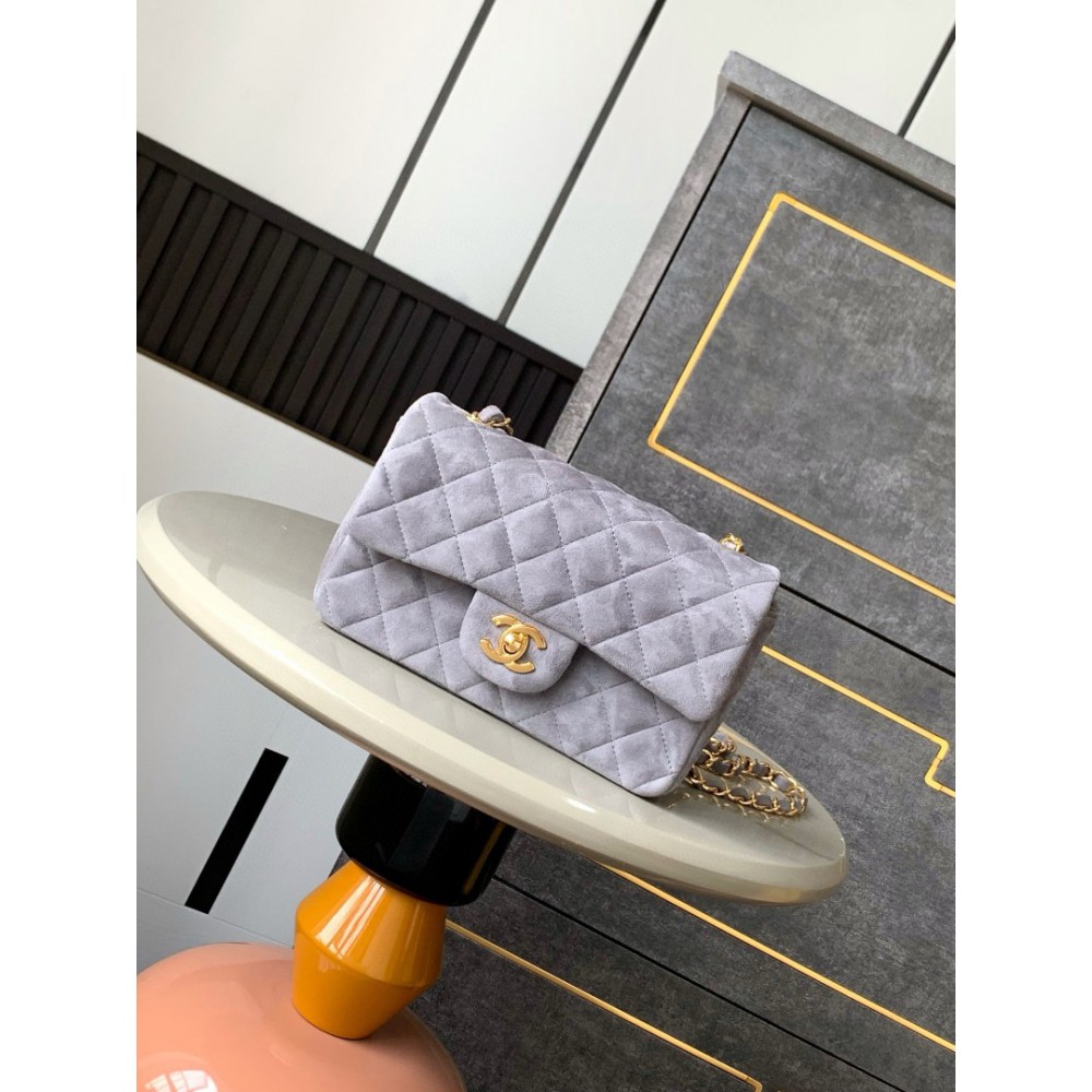 Chanel classic flap bag 20x13x5cm suede Bags