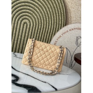 Chanel classic flap bag medium size 25x16x7cm REAL GRAINED LEATHER 100% Bags