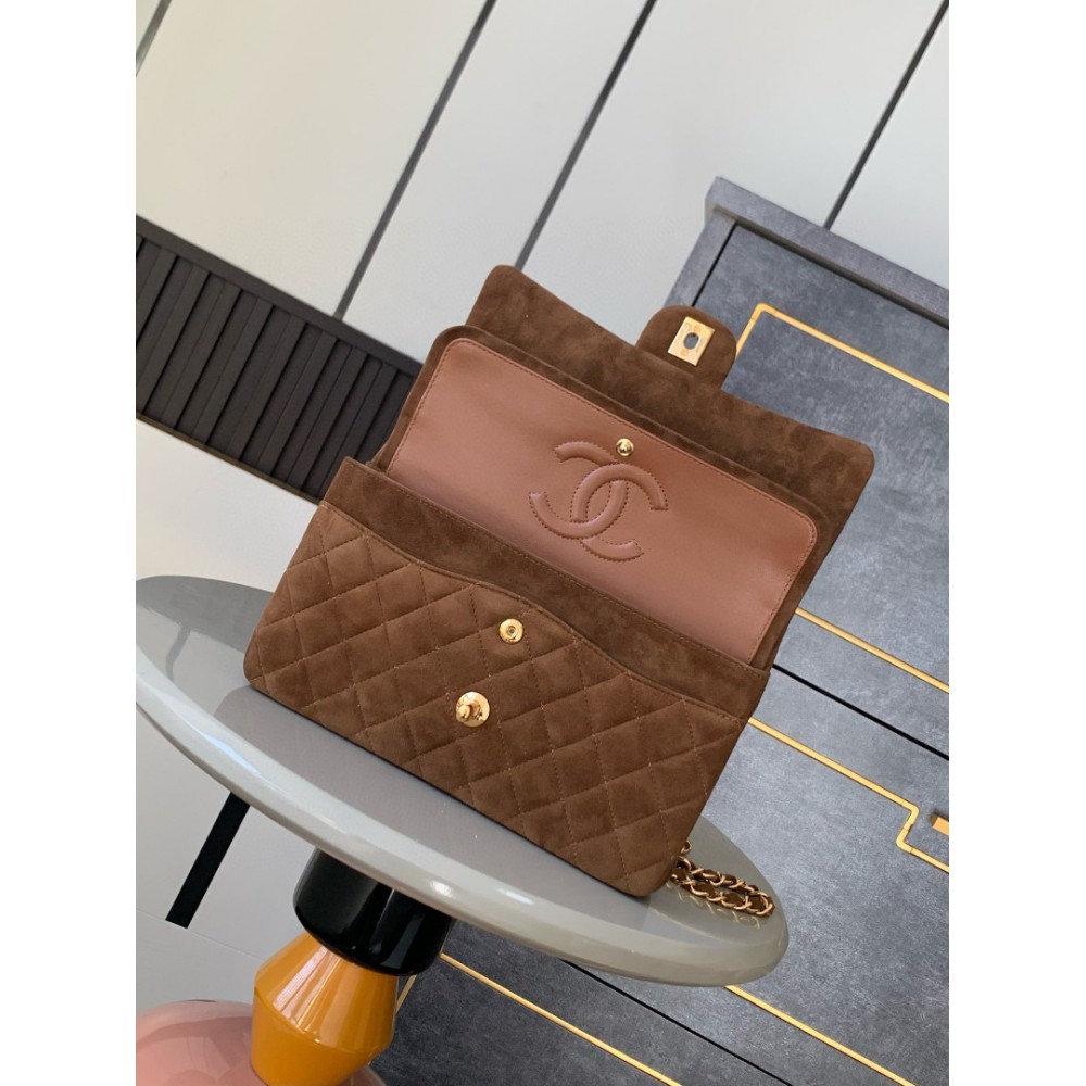 Chanel classic flap bag 25x16x7cm suede Bags