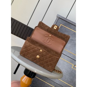 Chanel classic flap bag 25x16x7cm suede Bags