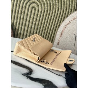 Chanel classic flap bag medium size 25x16x7cm REAL GRAINED LEATHER 100% Bags