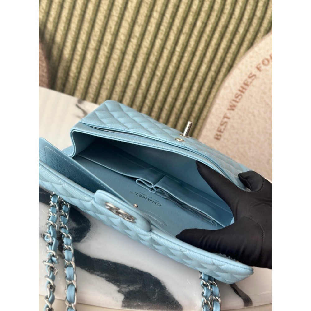 Chanel classic flap bag medium size 25x16x7cm REAL GRAINED LEATHER 100% Bags