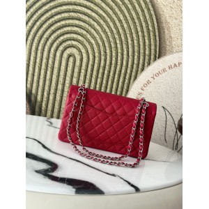 Chanel classic flap bag medium size 25x16x7cm REAL GRAINED LEATHER 100% Bags