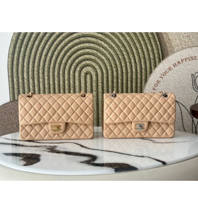 Chanel classic flap bag medium size 25x16x7cm REAL LEATHER 100%