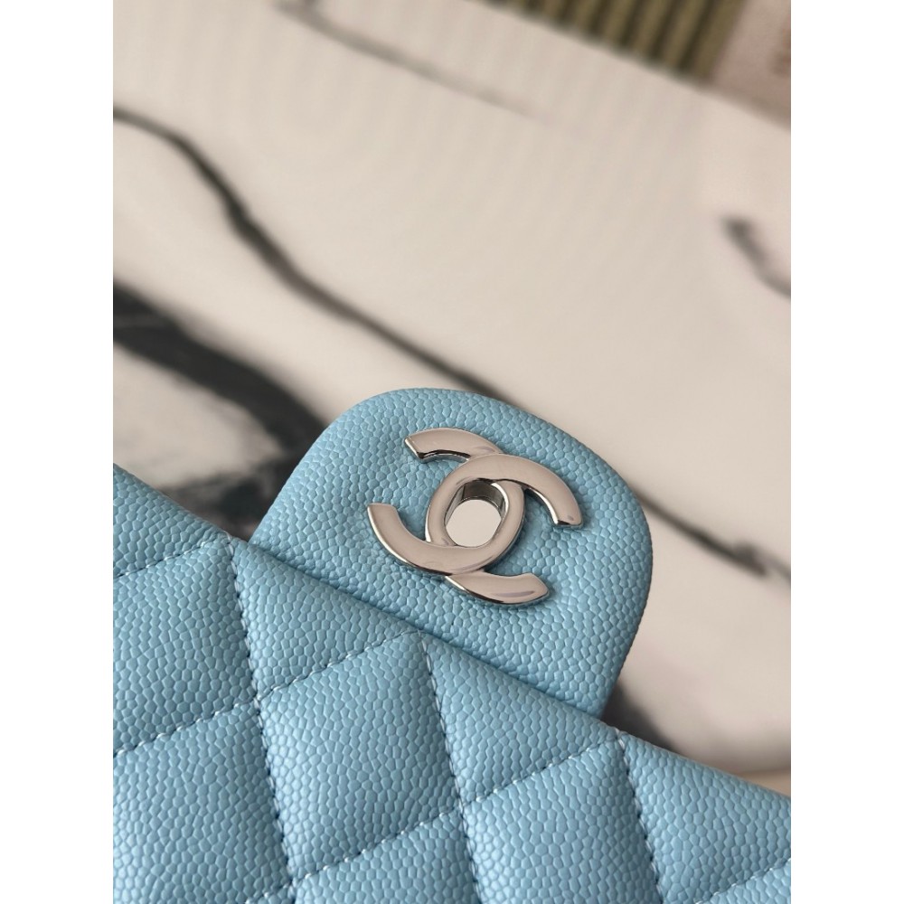 Chanel classic flap bag medium size 25x16x7cm REAL GRAINED LEATHER 100% Bags