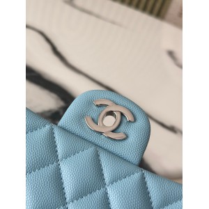 Chanel classic flap bag medium size 25x16x7cm REAL GRAINED LEATHER 100% Bags