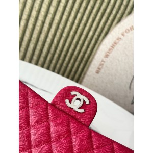 Chanel classic flap bag medium size 25x16x7cm REAL GRAINED LEATHER 100% Bags