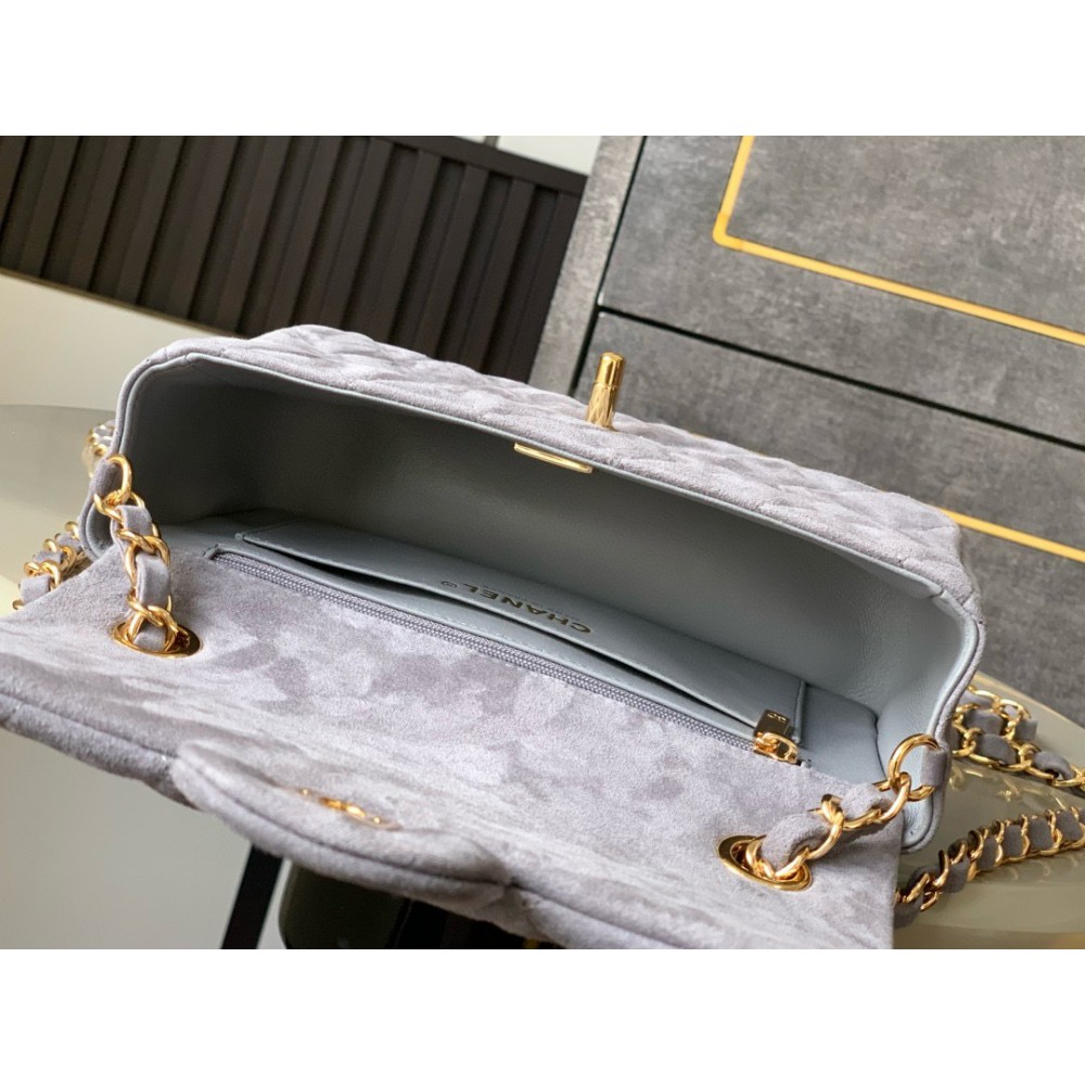 Chanel classic flap bag 20x13x5cm suede Bags