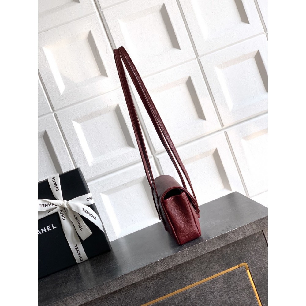 Chanel clutch with leather strap mini size 17x11.5x5cm Bags