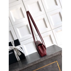 Chanel clutch with leather strap mini size 17x11.5x5cm Bags