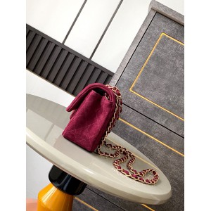 Chanel classic flap bag 20x13x5cm suede Bags